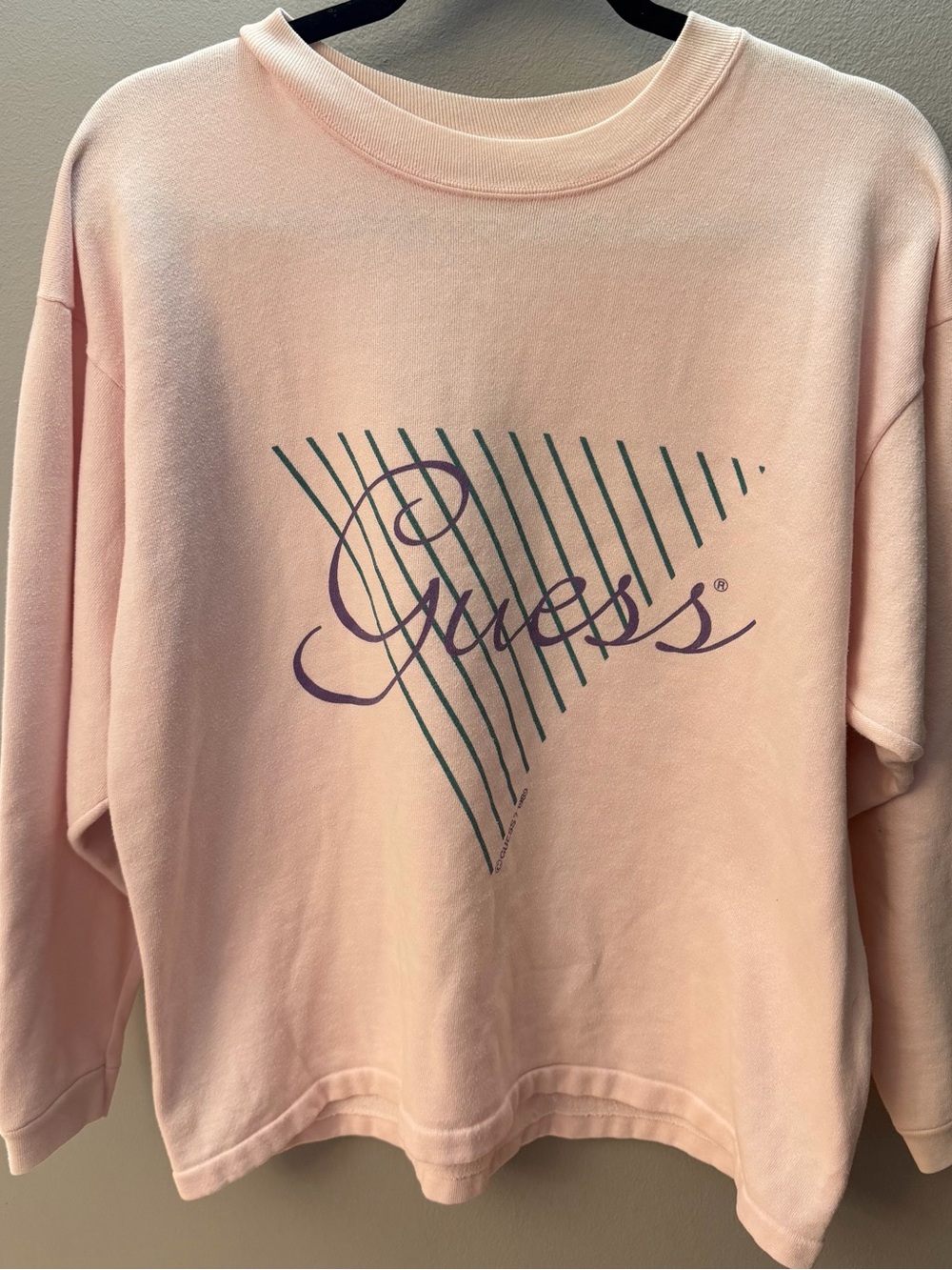 Vintage 80’s Women’s Guess Crewneck Sweater Sweatshirt 1989